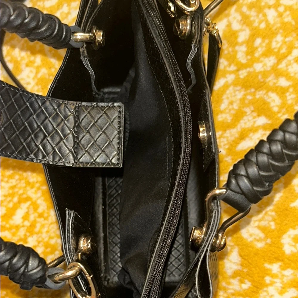 ALDO Black Woven Handbag - Picture 6 of 8